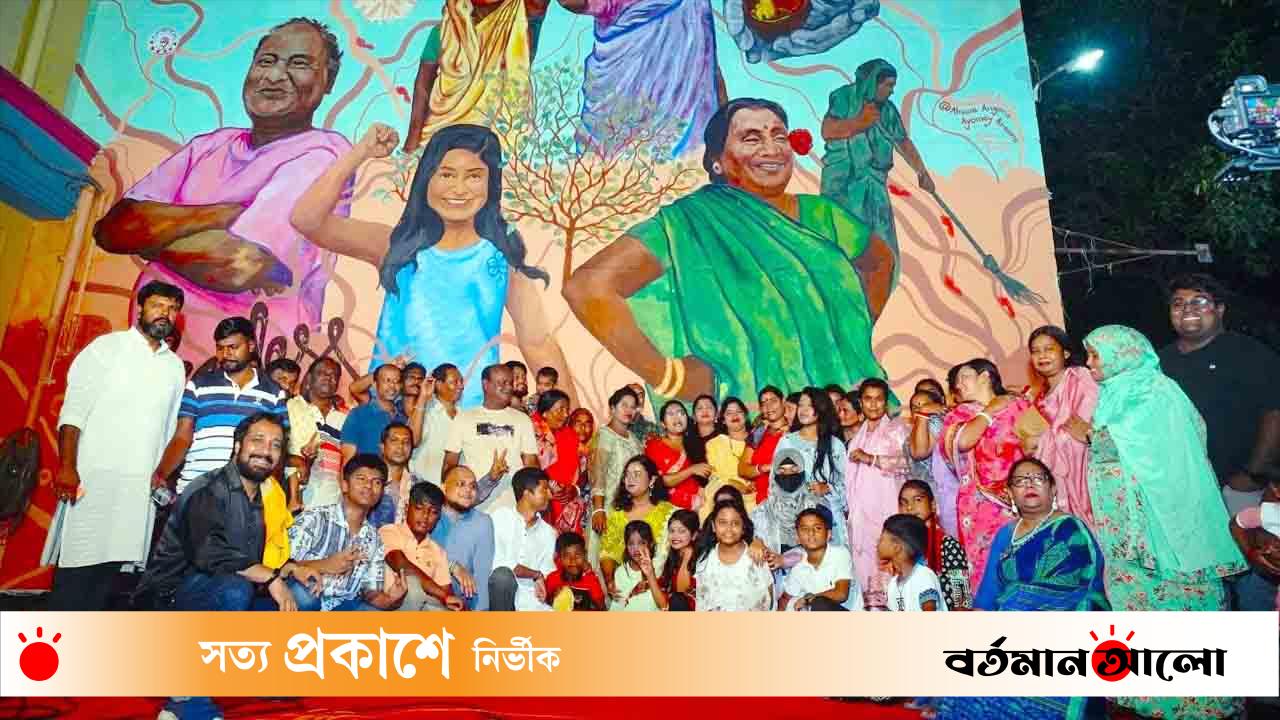 দেয়ালচিত্রে হরিজনদের স্বপ্নযাত্রা