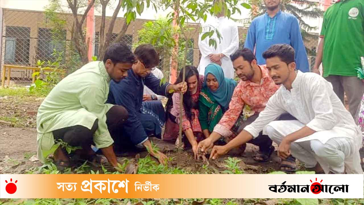 কুড়িগ্রামে শহীদ স্মরণে জুলাই স্মৃতি সবুজ চত্বর উদ্বোধন